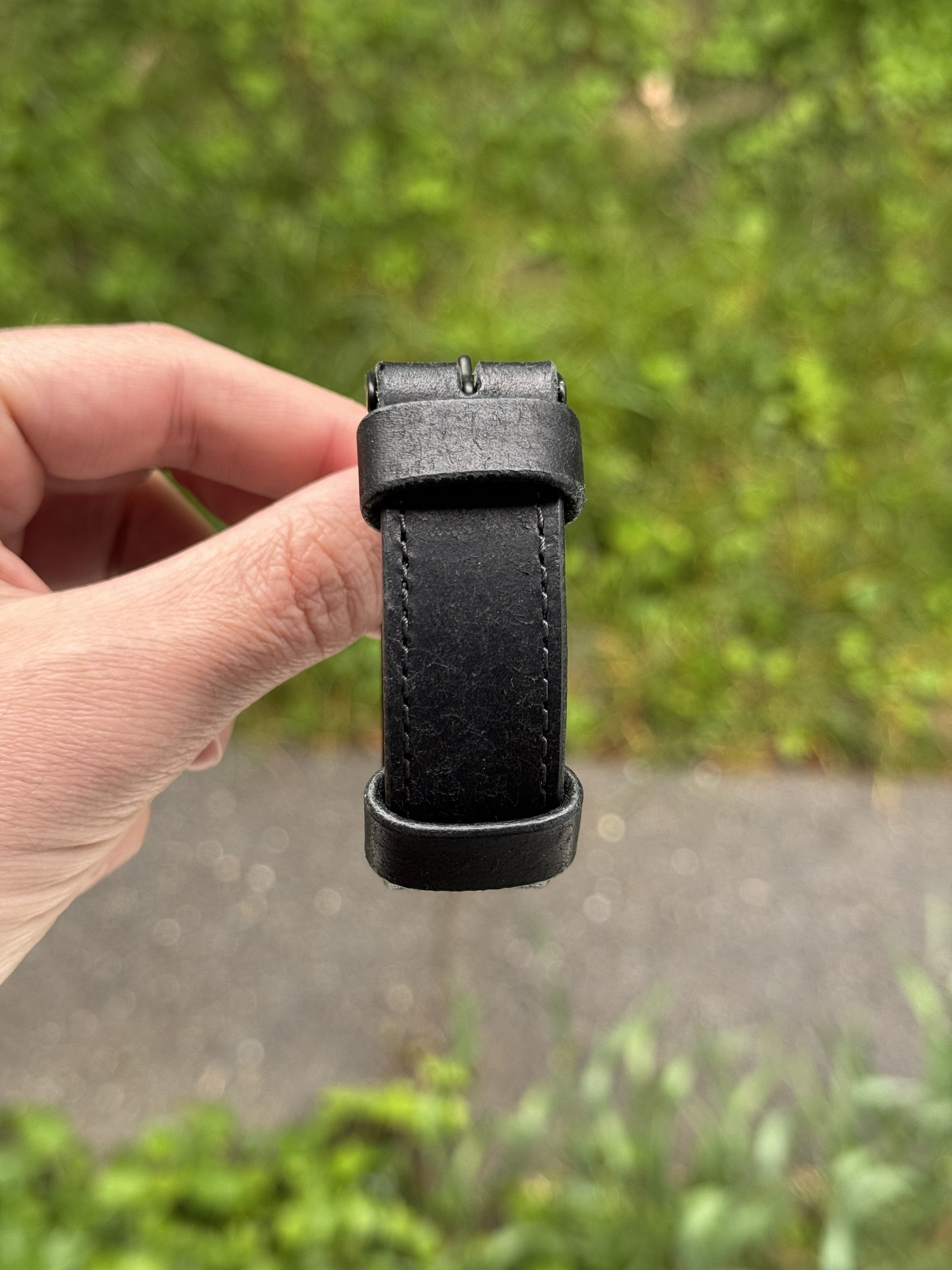 Cevanto black leather bracelet