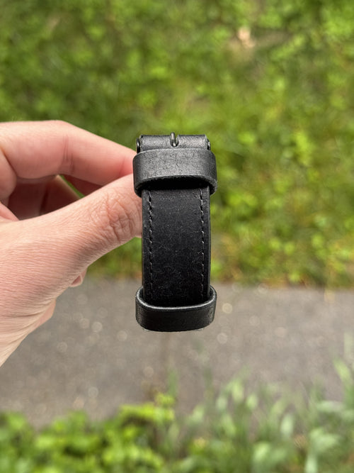 Cevanto black leather bracelet